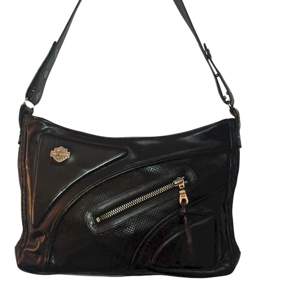 Harley-Davidson Handbags - Black Leather Shoulder Bag